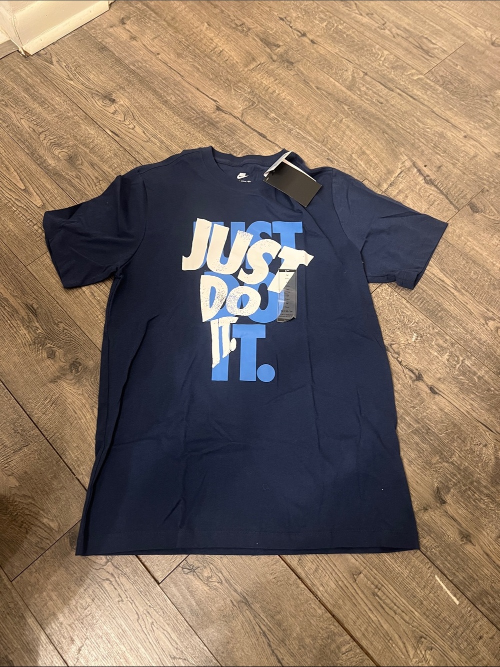 Nike Men's Navy Blue 'Just Do It.' Graphic Tee
